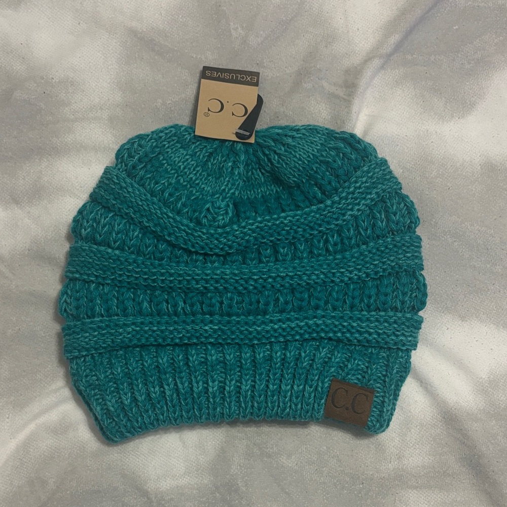 C.C Teal Knit Beanie
